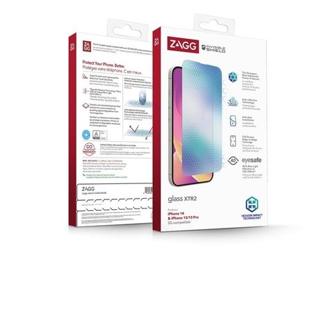 Zagg Zagg InvisibleShield Glass Elite XTR iPhone 14 Pro/13/13 Pro Zagg Zagg InvisibleShield Glass Elite XTR iPhone 14 Pro/13/13 Pro