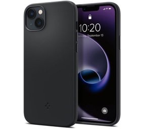 Spigen Spigen iPhone 14 Plus Silikon Fit MagSafe Hülle (Schwarz)