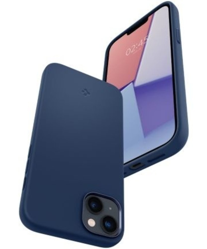 Spigen Spigen Spigen iPhone 14 Plus Silikon Fit MagSafe Hülle (Blau)