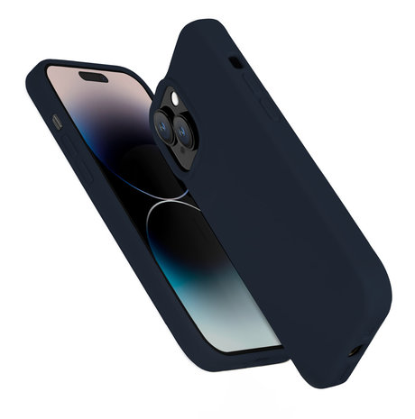 Coverzs Coverzs Solide Silikonhülle iPhone 14 (Blau) Coverzs Coverzs Solide Silikonhülle iPhone 14 (Blau)