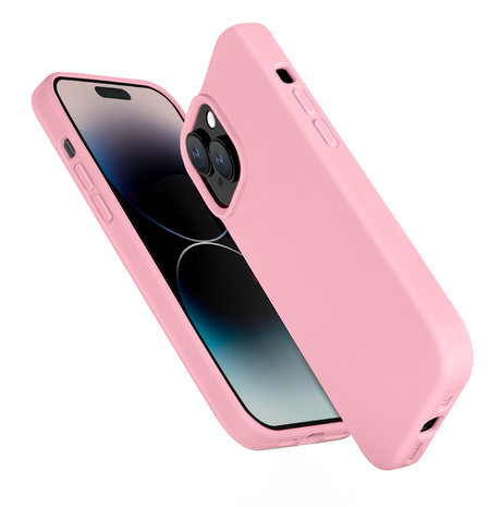 Coverzs Coverzs Solide Silikonhülle iPhone 14 (Pink) Coverzs Coverzs Solide Silikonhülle iPhone 14 (Pink)