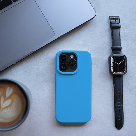 Coverzs Coverzs Solide Silikonhülle iPhone 14 Pro Max (Hellblau) Coverzs Coverzs Solide Silikonhülle iPhone 14 Pro Max (Hellblau)