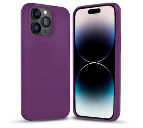 Coverzs Solide Silikonhülle iPhone 14 Pro Max (Lila) Coverzs Solide Silikonhülle iPhone 14 Pro Max (Lila)