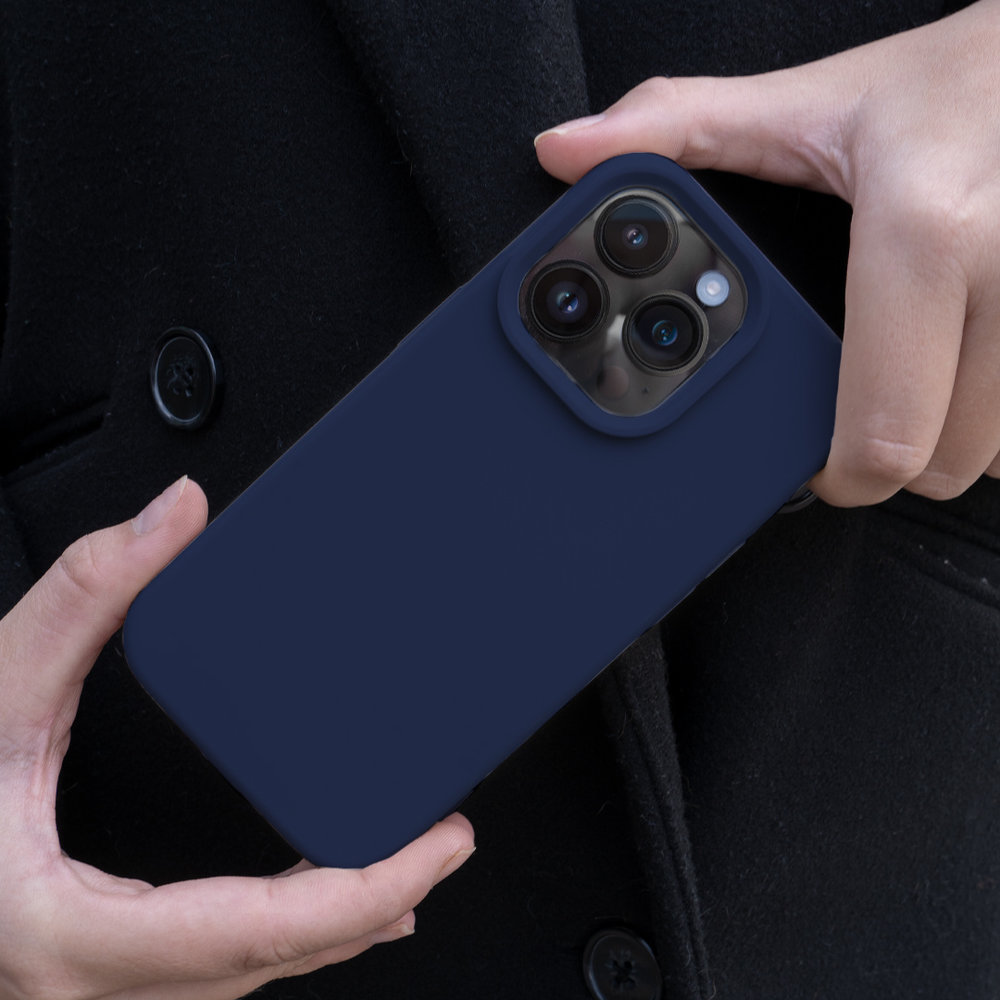 Coverzs Coverzs Solide Silikonhülle iPhone 14 Pro (Marineblau) Coverzs Coverzs Solide Silikonhülle iPhone 14 Pro (Marineblau)