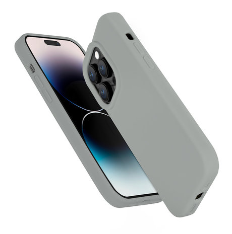Coverzs Coverzs Solide Silikonhülle iPhone 14 Pro (Grau) Coverzs Coverzs Solide Silikonhülle iPhone 14 Pro (Grau)