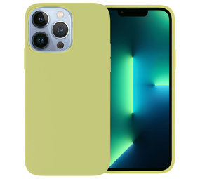 Ceezs iPhone 13 Pro Max Hülle Silikon Hellgrün