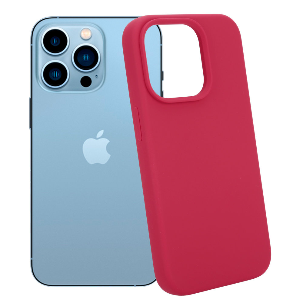 Coverzs Coverzs Luxus-Flüssigsilikonhülle iPhone 14 Pro (Rot) Coverzs Coverzs Luxus-Flüssigsilikonhülle iPhone 14 Pro (Rot)