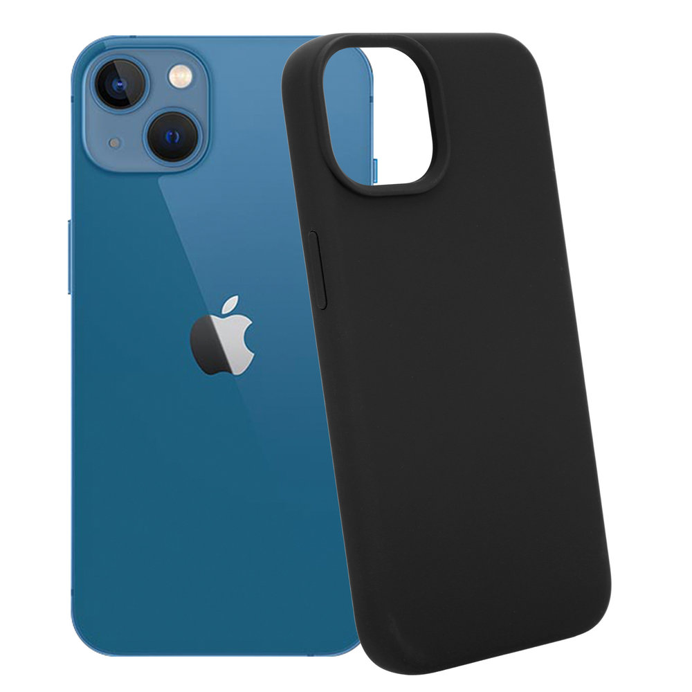 Coverzs Coverzs Luxus-Flüssigsilikonhülle iPhone 14 (Schwarz) Coverzs Coverzs Luxus-Flüssigsilikonhülle iPhone 14 (Schwarz)