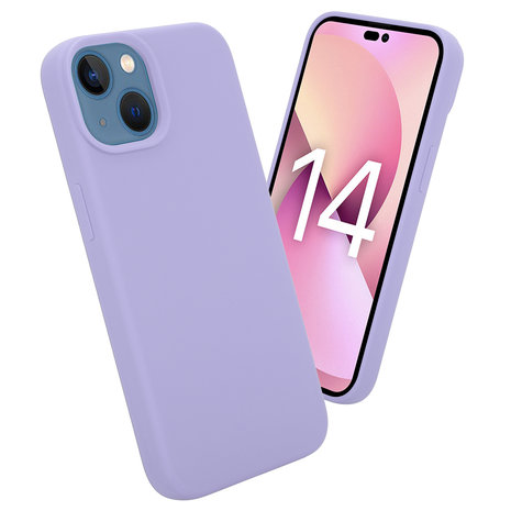 Coverzs Coverzs Luxus-Flüssigsilikonhülle iPhone 14 (Lila) Coverzs Coverzs Luxus-Flüssigsilikonhülle iPhone 14 (Lila)