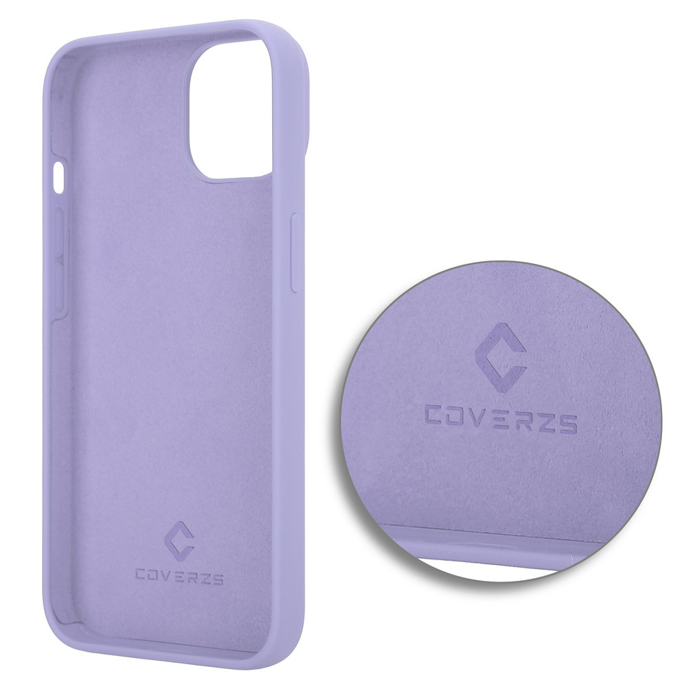 Coverzs Coverzs Luxus-Flüssigsilikonhülle iPhone 14 (Lila) Coverzs Coverzs Luxus-Flüssigsilikonhülle iPhone 14 (Lila)