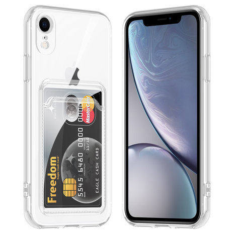 Ceezs Ceezs iPhone Xr Transparente Hülle mit Kartenhalter Ceezs Ceezs iPhone Xr Transparente Hülle mit Kartenhalter