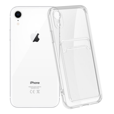 Ceezs Ceezs iPhone Xr Transparente Hülle mit Kartenhalter Ceezs Ceezs iPhone Xr Transparente Hülle mit Kartenhalter