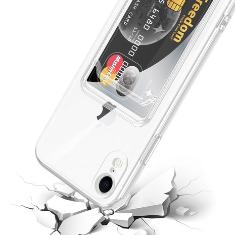 Ceezs Ceezs iPhone Xr Transparente Hülle mit Kartenhalter Ceezs Ceezs iPhone Xr Transparente Hülle mit Kartenhalter
