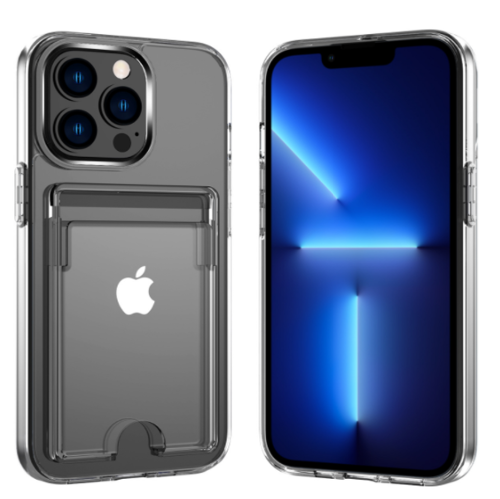 ShieldCase® ShieldCase iPhone 13 Pro Max Hülle Kartenhalter TPU (Transparent) ShieldCase® ShieldCase iPhone 13 Pro Max Hülle Kartenhalter TPU (Transparent)