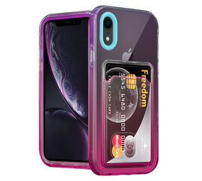 ShieldCase® iPhone Xr Hülle bunter Kartenhalter (Türkis/Pink) ShieldCase® iPhone Xr Hülle bunter Kartenhalter (Türkis/Pink)