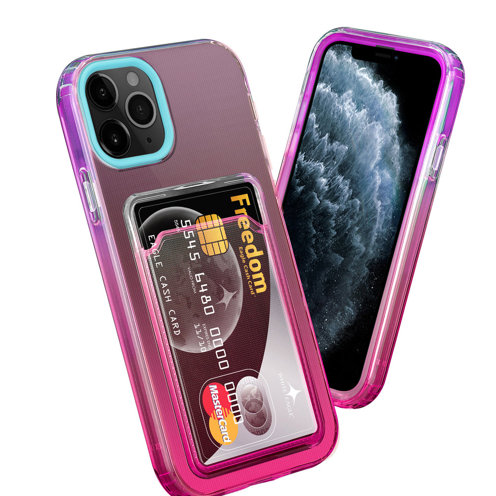 ShieldCase® ShieldCase iPhone 11 Pro Hülle bunter Kartenhalter (Türkis/Pink) ShieldCase® ShieldCase iPhone 11 Pro Hülle bunter Kartenhalter (Türkis/Pink)
