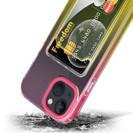 ShieldCase® ShieldCase iPhone 13 Hülle bunter Kartenhalter (Pink/Gelb) ShieldCase® ShieldCase iPhone 13 Hülle bunter Kartenhalter (Pink/Gelb)