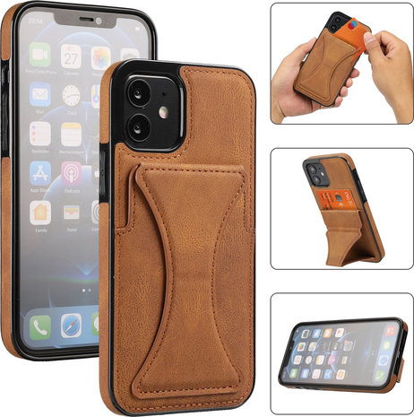 ShieldCase® ShieldCase iPhone 11 Lederhülle mit Ständer und Kartenhalter (Braun) ShieldCase® ShieldCase iPhone 11 Lederhülle mit Ständer und Kartenhalter (Braun)