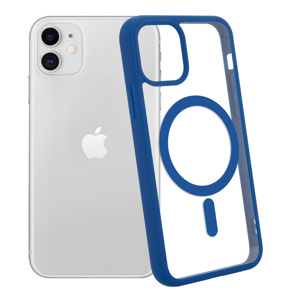 ShieldCase® ShieldCase iPhone 11 Magsafe Hülle Transparenter farbiger Rand (Blau) ShieldCase® ShieldCase iPhone 11 Magsafe Hülle Transparenter farbiger Rand (Blau)
