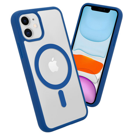 ShieldCase® ShieldCase iPhone 11 Magsafe Hülle Transparenter farbiger Rand (Blau) ShieldCase® ShieldCase iPhone 11 Magsafe Hülle Transparenter farbiger Rand (Blau)