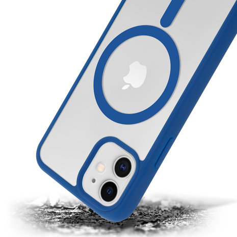 ShieldCase® ShieldCase iPhone 11 Magsafe Hülle Transparenter farbiger Rand (Blau) ShieldCase® ShieldCase iPhone 11 Magsafe Hülle Transparenter farbiger Rand (Blau)
