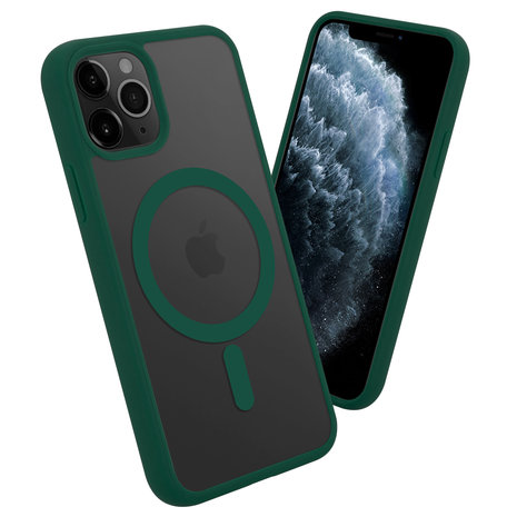 ShieldCase® ShieldCase iPhone 11 Pro Magsafe Hülle Transparenter farbiger Rand (Grün) ShieldCase® ShieldCase iPhone 11 Pro Magsafe Hülle Transparenter farbiger Rand (Grün)
