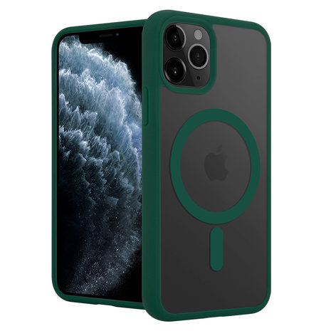 ShieldCase® ShieldCase iPhone 11 Pro Magsafe Hülle Transparenter farbiger Rand (Grün) ShieldCase® ShieldCase iPhone 11 Pro Magsafe Hülle Transparenter farbiger Rand (Grün)