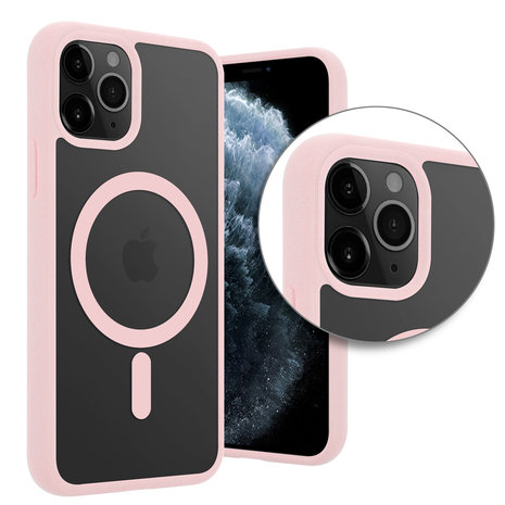 ShieldCase® ShieldCase iPhone 11 Pro Magsafe Hülle Transparenter farbiger Rand (Rosa) ShieldCase® ShieldCase iPhone 11 Pro Magsafe Hülle Transparenter farbiger Rand (Rosa)