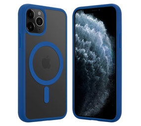 ShieldCase® iPhone 11 Pro Magsafe Hülle Transparenter farbiger Rand (Blau) ShieldCase® iPhone 11 Pro Magsafe Hülle Transparenter farbiger Rand (Blau)
