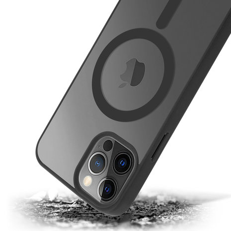 ShieldCase® ShieldCase iPhone 12 Pro Max Magsafe Hülle Transparenter farbiger Rand (Schwarz) ShieldCase® ShieldCase iPhone 12 Pro Max Magsafe Hülle Transparenter farbiger Rand (Schwarz)