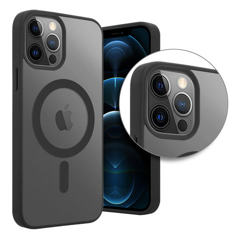 ShieldCase® ShieldCase iPhone 12 Pro Max Magsafe Hülle Transparenter farbiger Rand (Schwarz) ShieldCase® ShieldCase iPhone 12 Pro Max Magsafe Hülle Transparenter farbiger Rand (Schwarz)