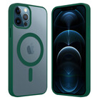 ShieldCase® ShieldCase iPhone 12 Magsafe Hülle Transparenter farbiger Rand (Grün)