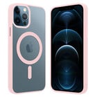 ShieldCase® ShieldCase iPhone 12 Magsafe Hülle Transparenter farbiger Rand (Rosa)