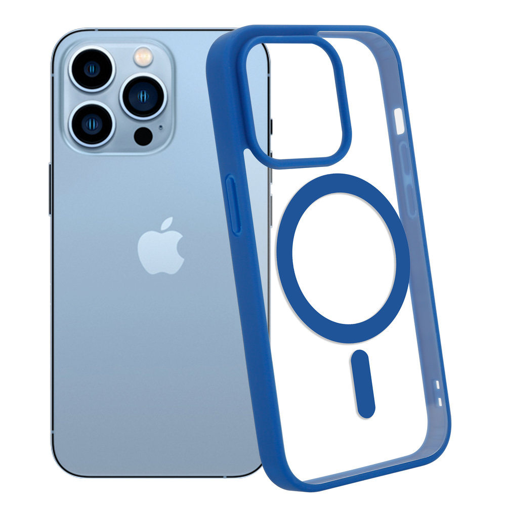ShieldCase® ShieldCase iPhone 13 Pro Magsafe Hülle Transparenter farbiger Rand (Blau) ShieldCase® ShieldCase iPhone 13 Pro Magsafe Hülle Transparenter farbiger Rand (Blau)