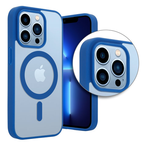 ShieldCase® ShieldCase iPhone 13 Pro Magsafe Hülle Transparenter farbiger Rand (Blau) ShieldCase® ShieldCase iPhone 13 Pro Magsafe Hülle Transparenter farbiger Rand (Blau)