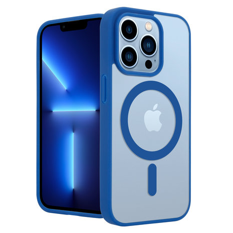 ShieldCase® ShieldCase iPhone 13 Pro Magsafe Hülle Transparenter farbiger Rand (Blau) ShieldCase® ShieldCase iPhone 13 Pro Magsafe Hülle Transparenter farbiger Rand (Blau)
