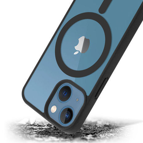 ShieldCase® ShieldCase iPhone 13 Mini Magsafe Hülle Transparenter farbiger Rand (Schwarz) ShieldCase® ShieldCase iPhone 13 Mini Magsafe Hülle Transparenter farbiger Rand (Schwarz)