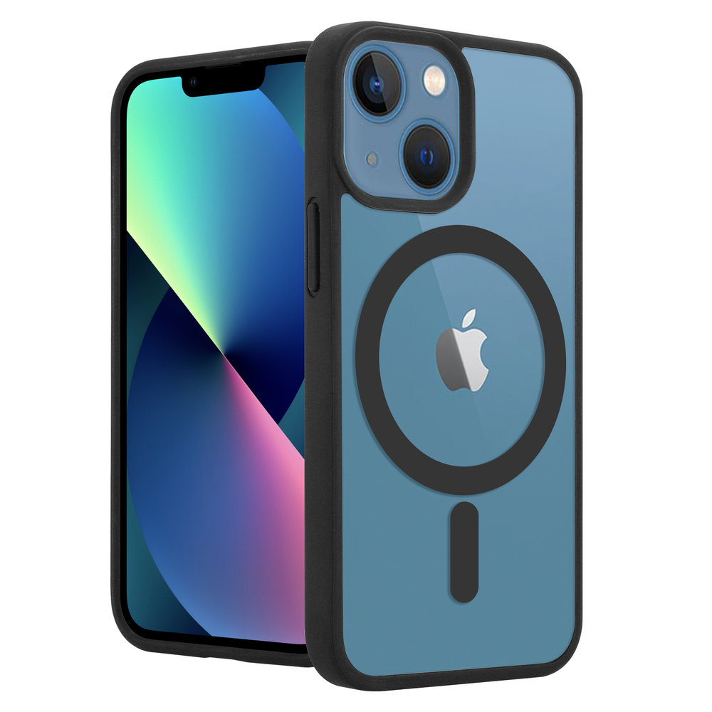 ShieldCase® ShieldCase iPhone 13 Mini Magsafe Hülle Transparenter farbiger Rand (Schwarz) ShieldCase® ShieldCase iPhone 13 Mini Magsafe Hülle Transparenter farbiger Rand (Schwarz)