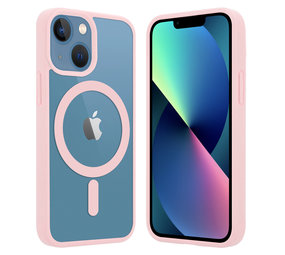 ShieldCase® iPhone 13 Mini Magsafe Hülle Transparenter farbiger Rand (Rosa) ShieldCase® iPhone 13 Mini Magsafe Hülle Transparenter farbiger Rand (Rosa)
