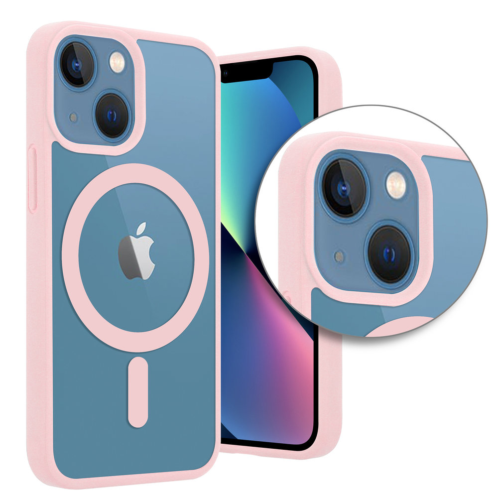 ShieldCase® ShieldCase iPhone 13 Mini Magsafe Hülle Transparenter farbiger Rand (Rosa) ShieldCase® ShieldCase iPhone 13 Mini Magsafe Hülle Transparenter farbiger Rand (Rosa)