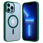 ShieldCase® ShieldCase iPhone 13 Pro Max Magsafe Hülle Transparenter farbiger Rand (Grün)