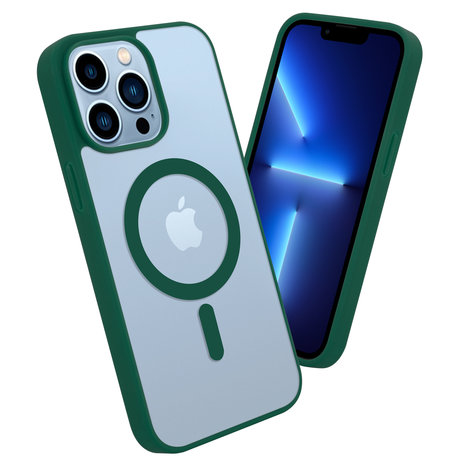 ShieldCase® ShieldCase iPhone 13 Pro Max Magsafe Hülle Transparenter farbiger Rand (Grün) ShieldCase® ShieldCase iPhone 13 Pro Max Magsafe Hülle Transparenter farbiger Rand (Grün)