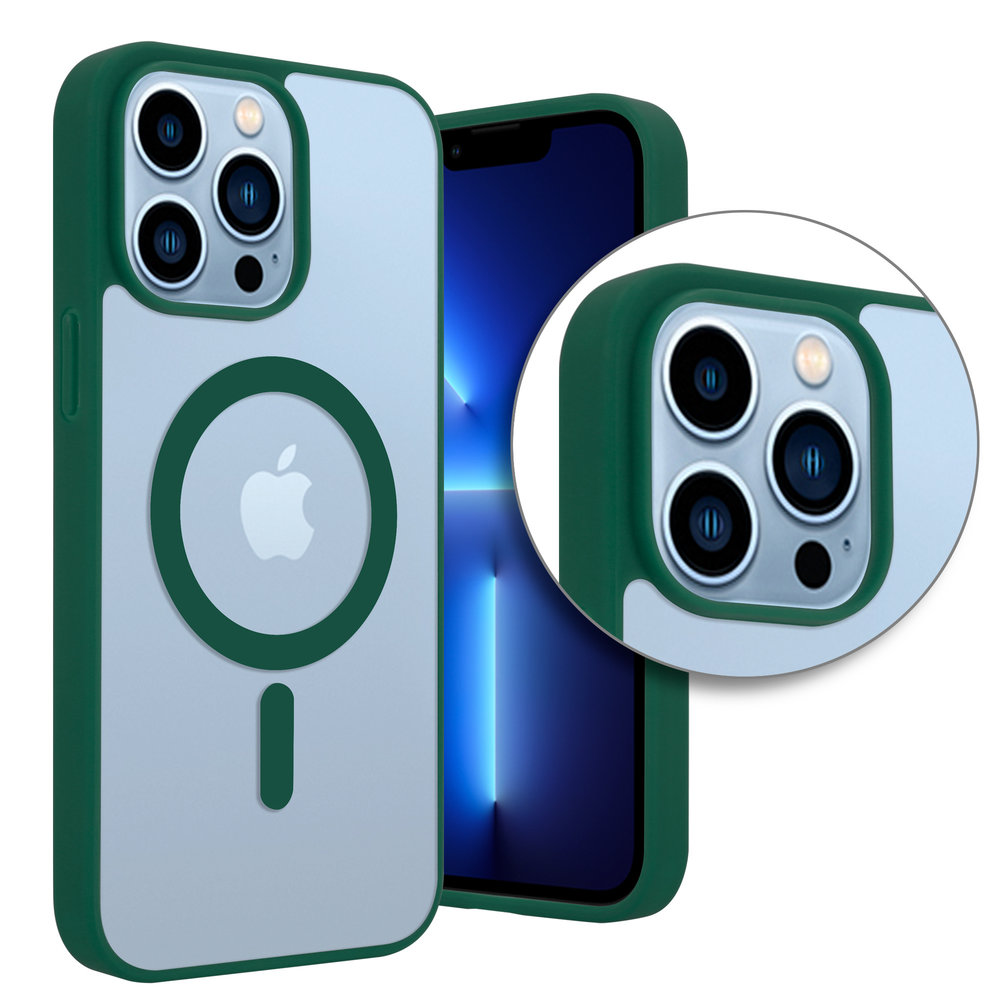 ShieldCase® ShieldCase iPhone 13 Pro Max Magsafe Hülle Transparenter farbiger Rand (Grün) ShieldCase® ShieldCase iPhone 13 Pro Max Magsafe Hülle Transparenter farbiger Rand (Grün)