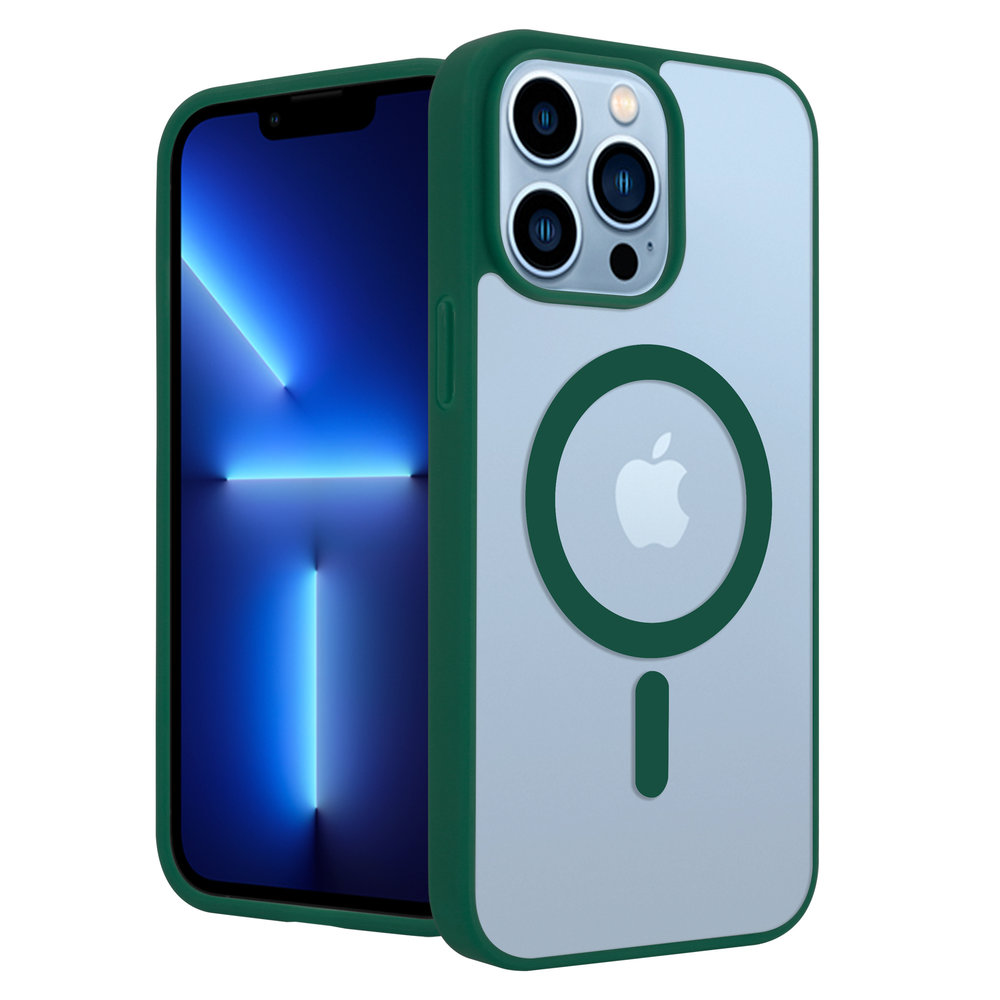 ShieldCase® ShieldCase iPhone 13 Pro Max Magsafe Hülle Transparenter farbiger Rand (Grün) ShieldCase® ShieldCase iPhone 13 Pro Max Magsafe Hülle Transparenter farbiger Rand (Grün)