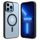 ShieldCase® ShieldCase iPhone 13 Pro Max Magsafe Hülle Transparenter farbiger Rand (Schwarz)