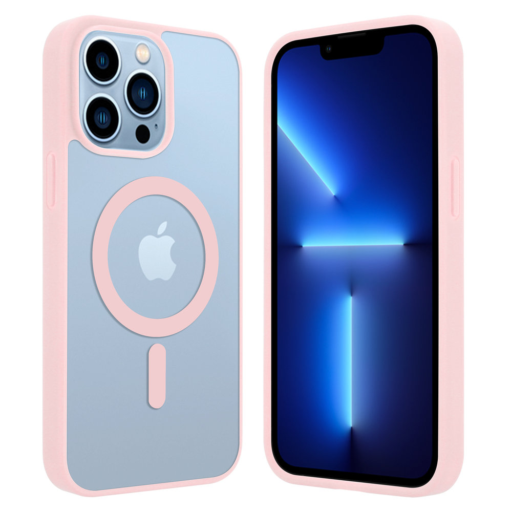 ShieldCase® ShieldCase iPhone 13 Pro Max Magsafe Hülle Transparenter farbiger Rand (Rosa) ShieldCase® ShieldCase iPhone 13 Pro Max Magsafe Hülle Transparenter farbiger Rand (Rosa)