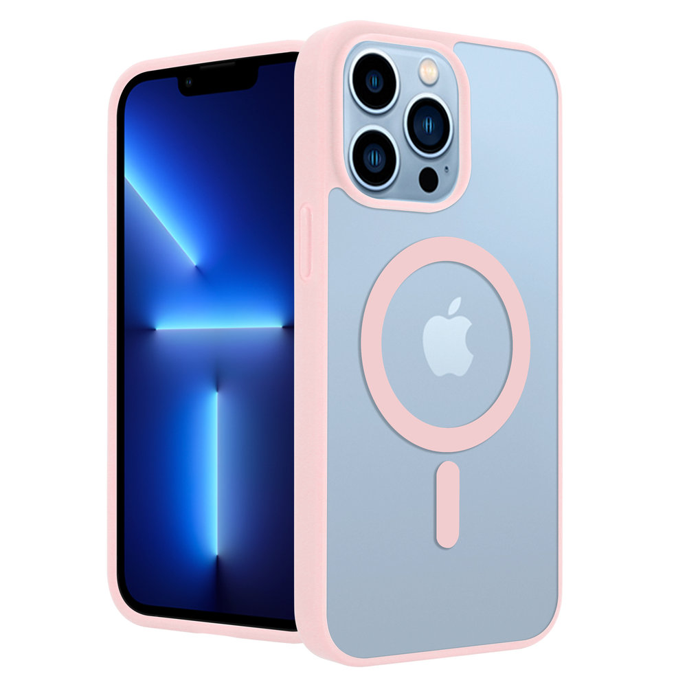 ShieldCase® ShieldCase iPhone 13 Pro Max Magsafe Hülle Transparenter farbiger Rand (Rosa) ShieldCase® ShieldCase iPhone 13 Pro Max Magsafe Hülle Transparenter farbiger Rand (Rosa)