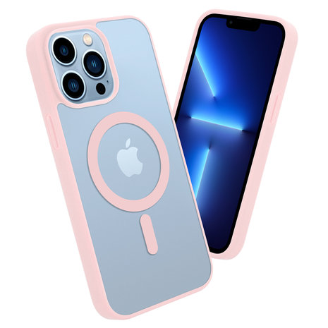 ShieldCase® ShieldCase iPhone 13 Pro Max Magsafe Hülle Transparenter farbiger Rand (Rosa) ShieldCase® ShieldCase iPhone 13 Pro Max Magsafe Hülle Transparenter farbiger Rand (Rosa)