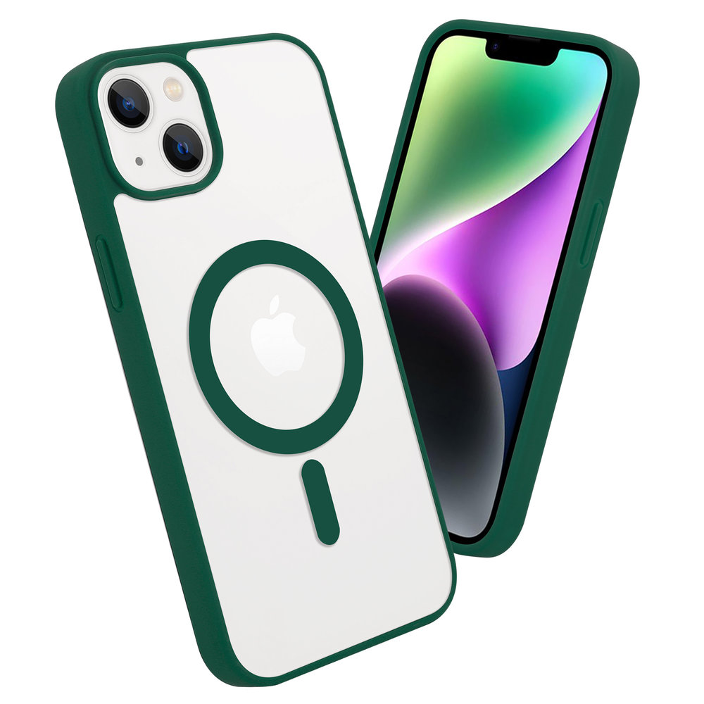 ShieldCase® ShieldCase iPhone 14 Plus Magsafe Hülle Transparenter farbiger Rand (Grün) ShieldCase® ShieldCase iPhone 14 Plus Magsafe Hülle Transparenter farbiger Rand (Grün)