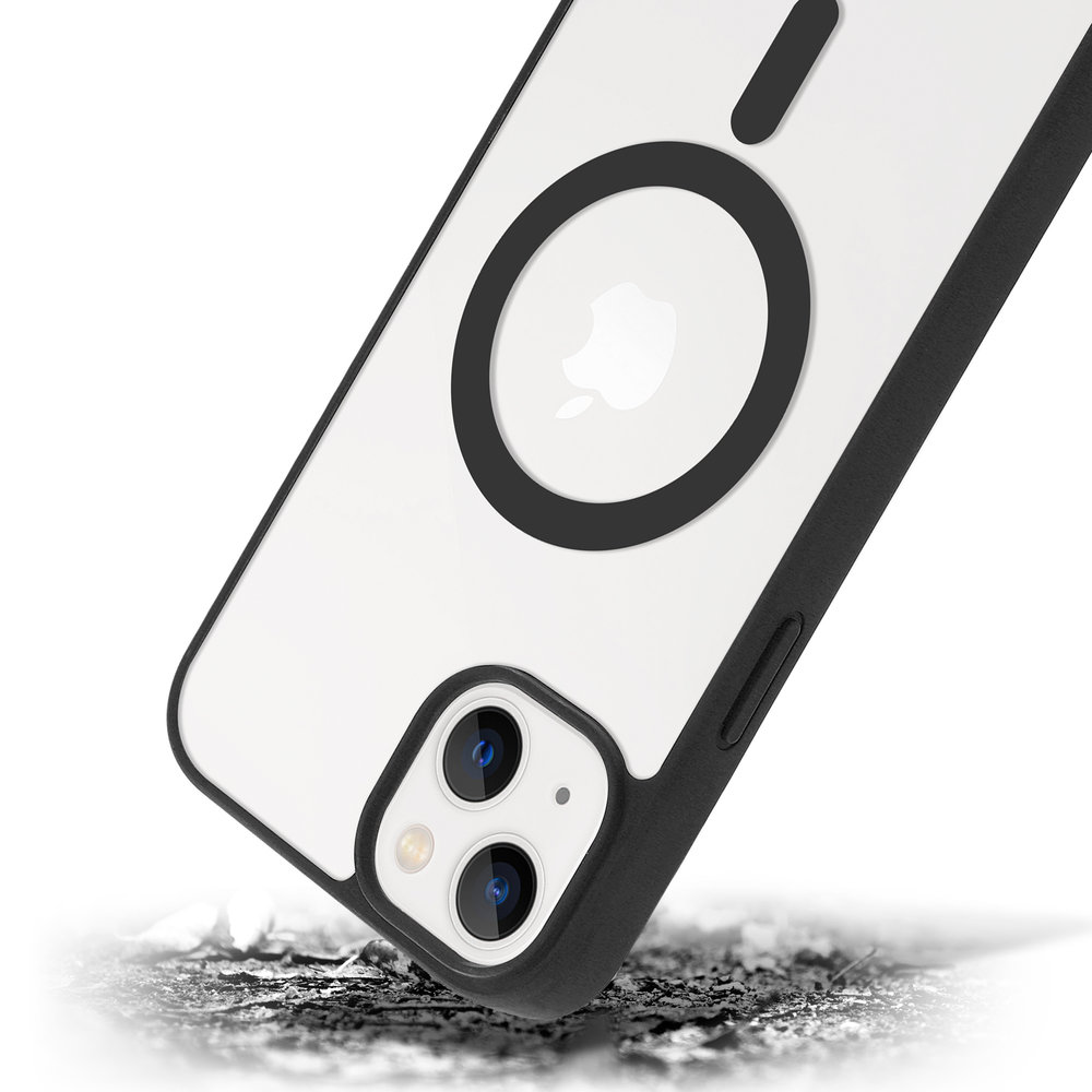 ShieldCase® ShieldCase iPhone 14 Plus Magsafe Hülle Transparenter farbiger Rand (Schwarz) ShieldCase® ShieldCase iPhone 14 Plus Magsafe Hülle Transparenter farbiger Rand (Schwarz)